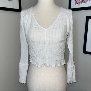 π Free People Vintage Cropped Blouse